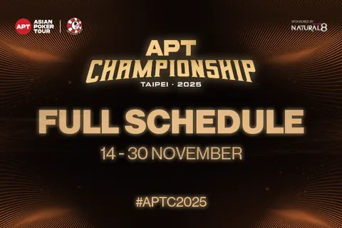 Asian Poker Tour Announces Full APT Championship Schedule