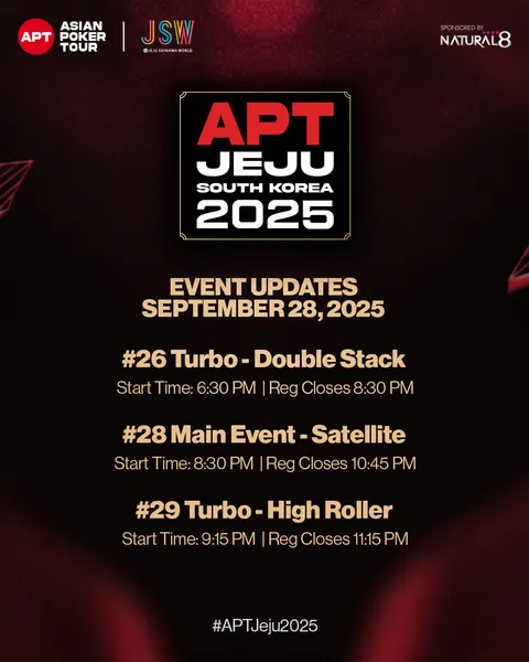 ⚠ Event Updates September 28, APT Jeju 2025 ⚠ 